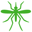 Green mosquito graphic
