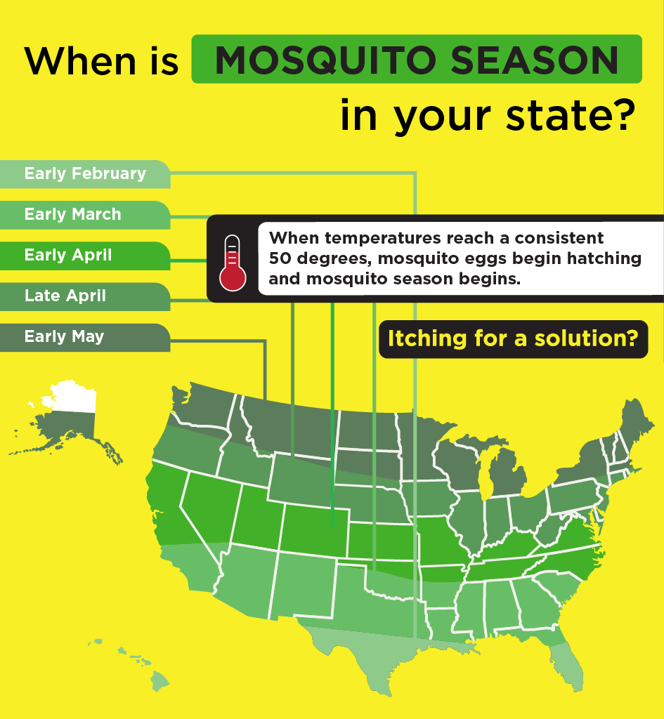When is mosquito season in your state? Find out when mosquito season is in PA.